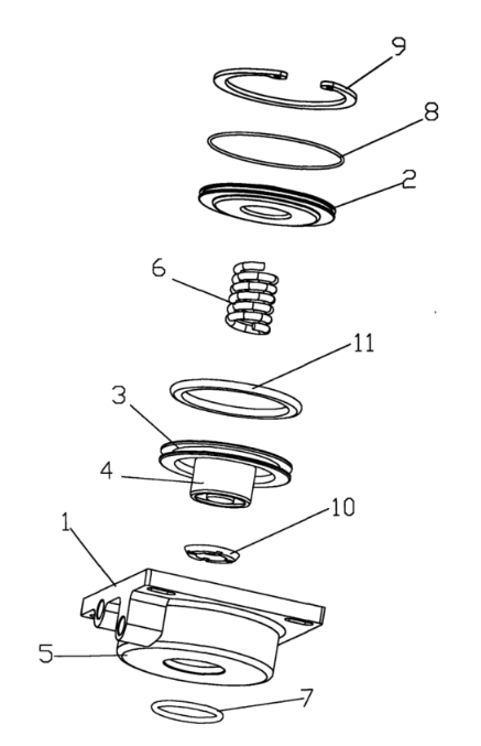 剎車(chē)氣缸結(jié)構(gòu)圖